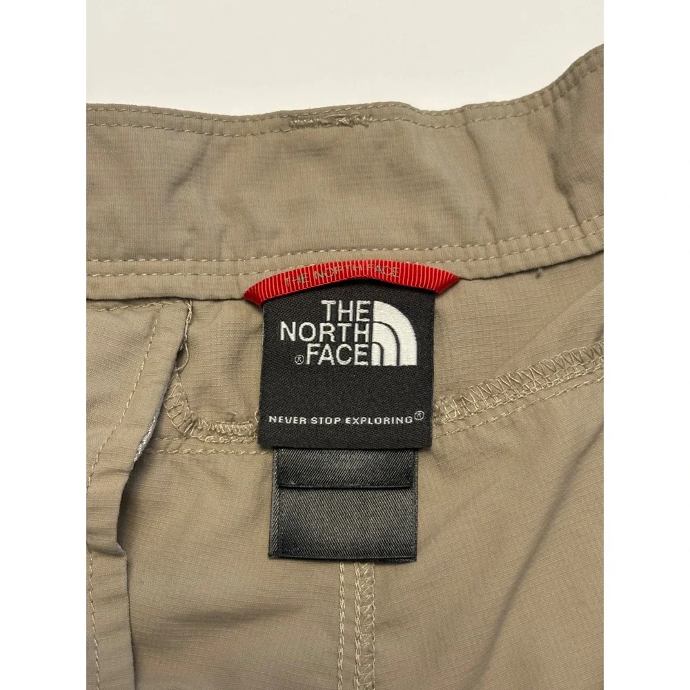 The North Face Cargo Shorts Mens Large Tan Ripstop Hiking Outdoor Utility